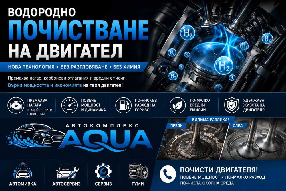 Водородно Почистване на Двигатели – Премахване на Нагар и Намаляване на Разхода
