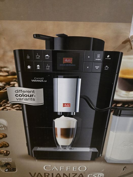 НОВ!!! Кафеавтомат Melitta Caffeo Varianza CSP (f58/0-100) 15 Bar Неръждаема стомана