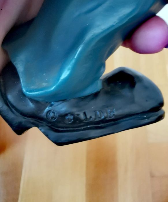 Антикварна керамика статуетка  фигура статуя клуон палячо шут смешник