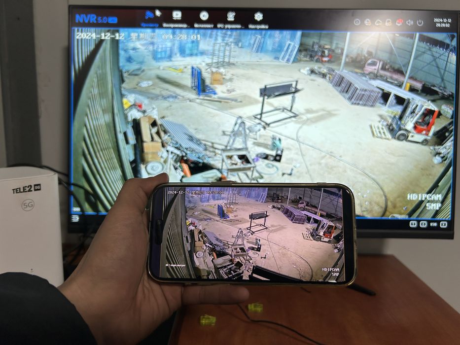 Установка камер видеонаблюдения