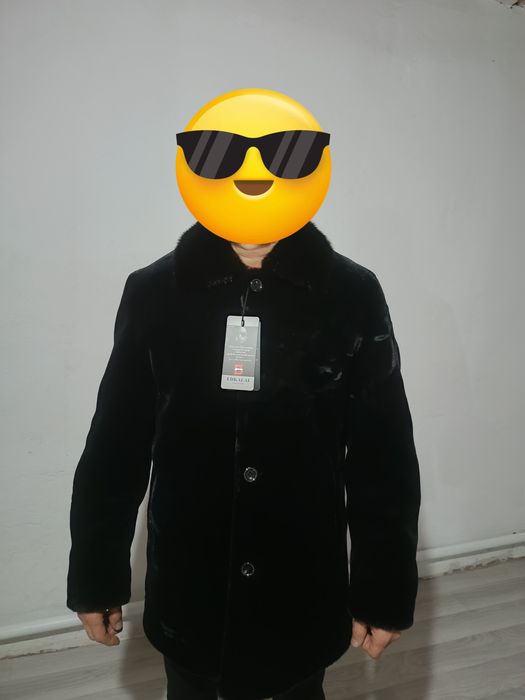 Шуба мужская мутона