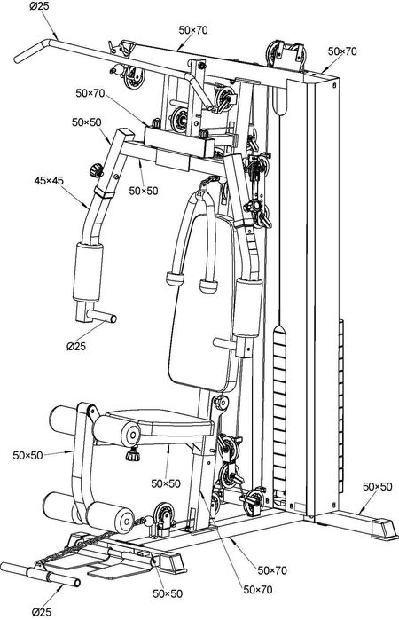 Комбиниран Уред, Гладиатор Amila DS915, Мултифункционални Фитнес Уреди