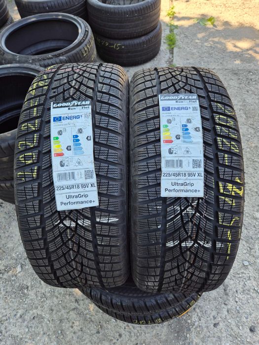 2 Anvelope M+S IARNA - 225/45/18 95V XL - GoodYear Ultra Grip Performance + RUN-FLAT - NOU - DOT 2022 !