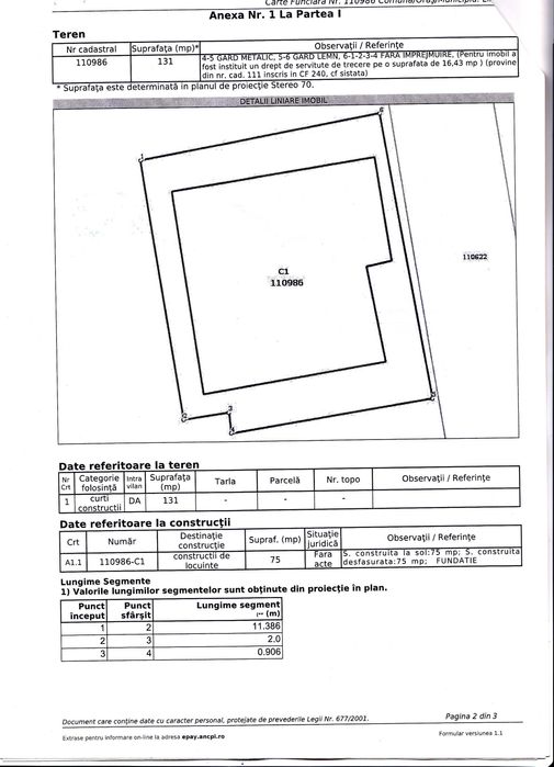 131m2 teren si 75m2 fundatie la DN mangalia-vama veche
30 000 EUR