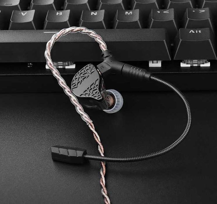 Кабель TRN RedChain Plus Gramr 3,5 с съемным микрофоном  1.2м и 2м KZ