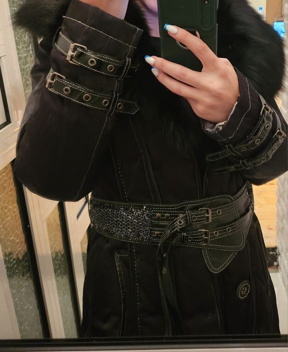 100 лв ПРОМОЦИЯ ! Италианско палто с яка от лисица