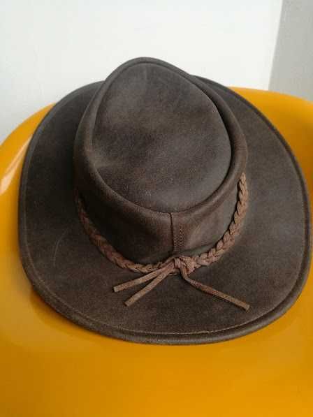 каубойска шапка дебела естествена кожа