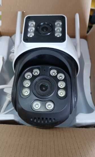 Двойна Smart WiFi безжична IP камера ICSEE 8MP нощно виждане