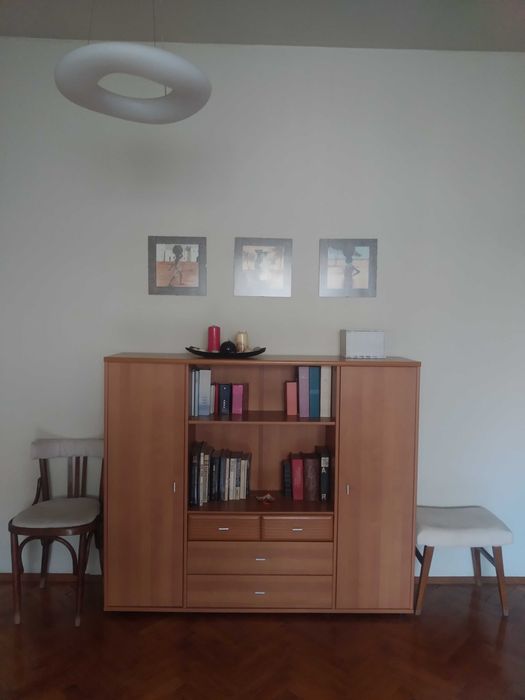 Модулна секция за дневна - тв шкаф, етажерка, висок шкаф, скрин, комод