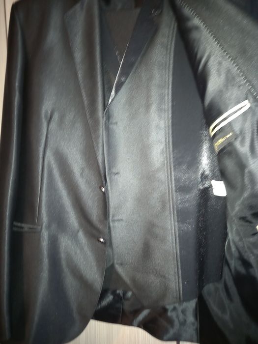 Costum negru bărbați mărimea 52