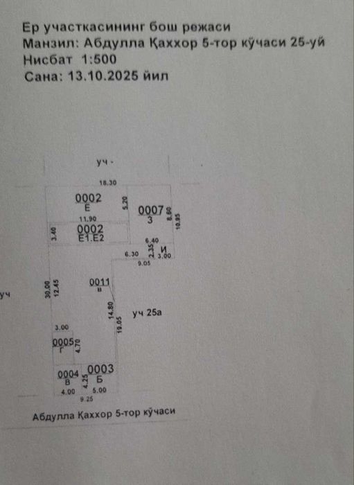 Яккасарайский район. 3/7 сотих. 390.000$