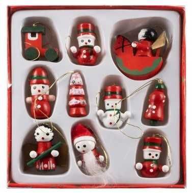 Бутикови дървени коледни играчки