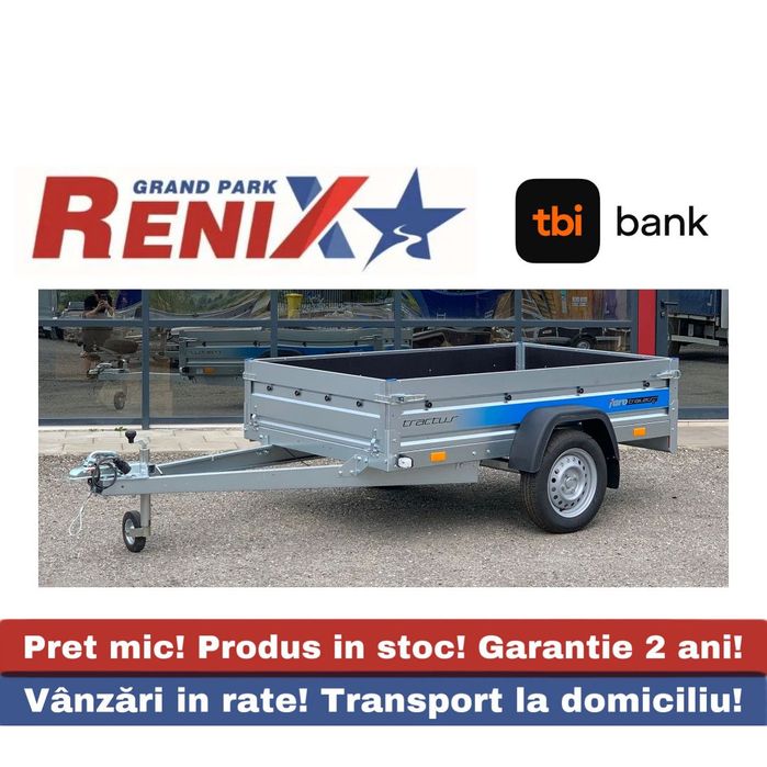 Faro Remorca Tractus Flex  236/125/35 Remorca pe foaie de arc 750 kg