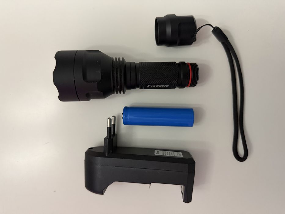 Lanterna LED cu acumulator litiu Foton Super, 3 W, aluminiu