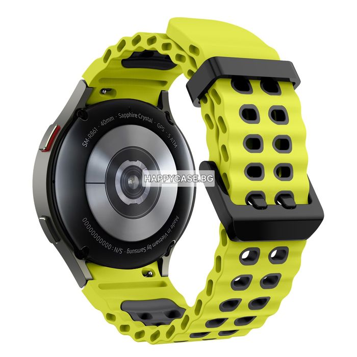 Samsung Galaxy Watch 7 6 5 4 3 / Pro / FE / Classic / MARINE NO GAP Силиконова каишка