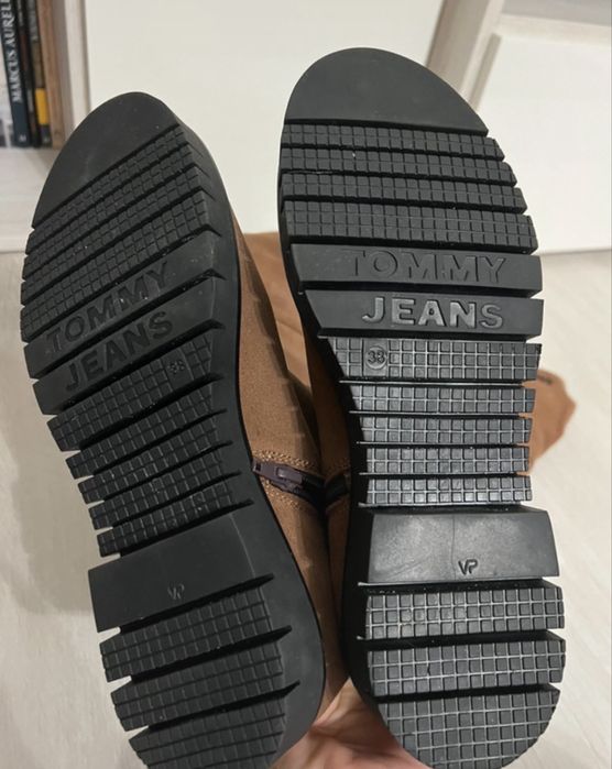 Cizme de piele Tommy Jeans