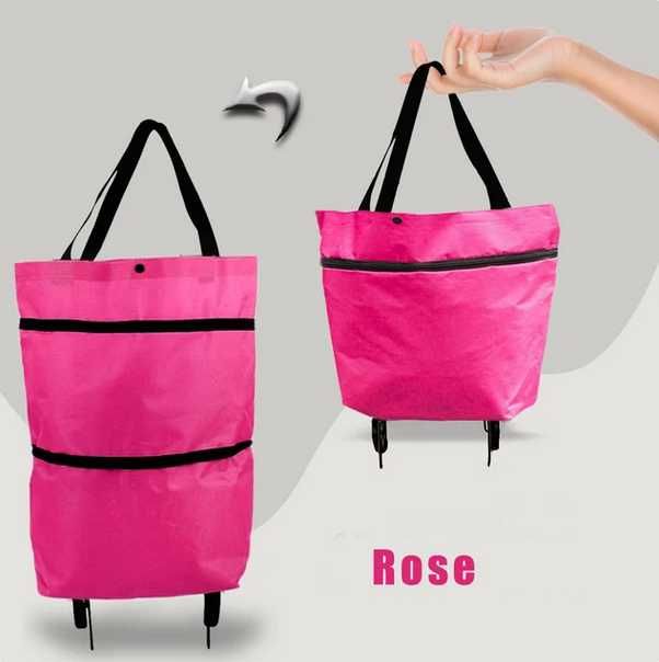 Geanta universala, reglabila cu roti pliabile, poseta, cos, troller