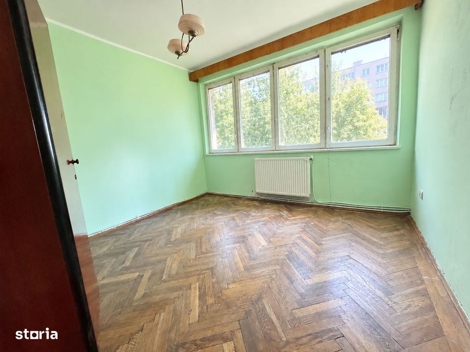 Apartament 2 camere, Parter înalt, centrală, 46mp utili, Semicentral!