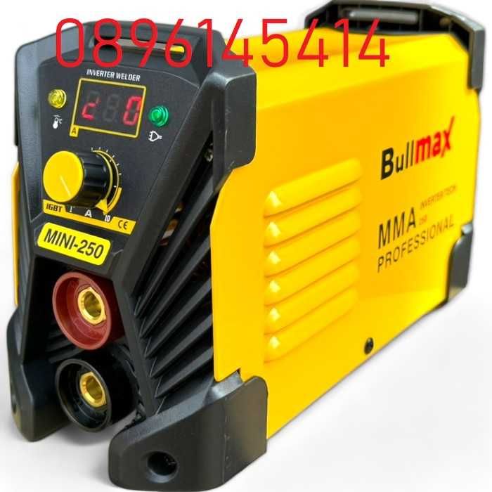 Качествен Електрожен BULLMAX 250 ампера - модел HT инверторен