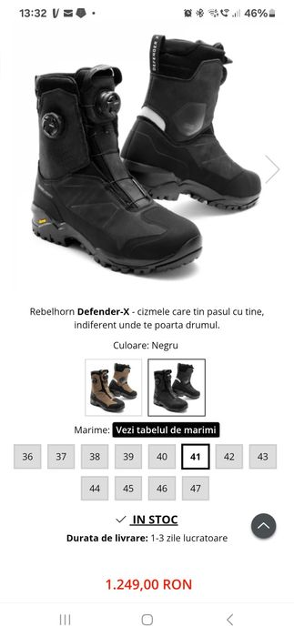 Ghete moto Rebelhorn DefenderX 44