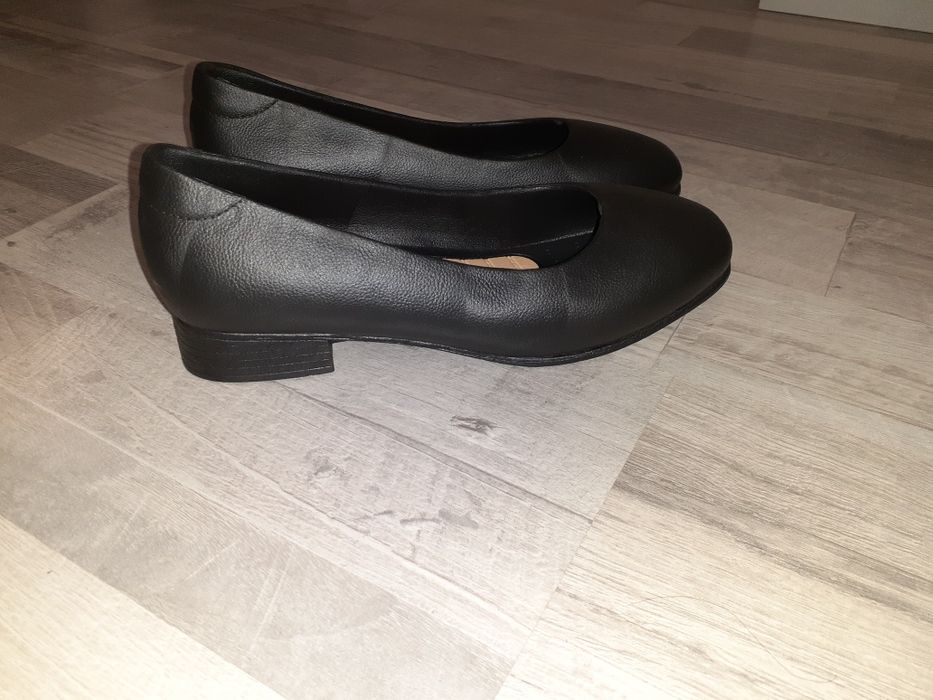 Осенняя балетка с мини каблуком