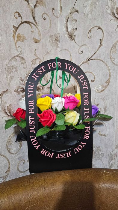 Букет. Гүл шоғы. Мыльные розы.