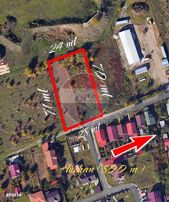 Teren 1.800 m² Intravilan Bacău (deschidere 28 ml)