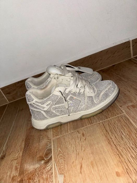 papuci off white crystal
