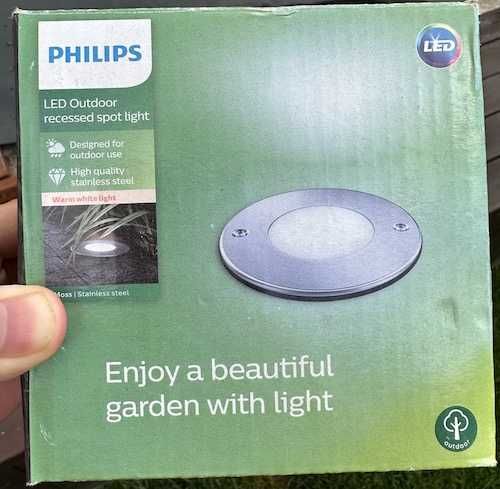 Spot LED incastrat exterior Philips Moss Chrome 3W 270lm PC01763