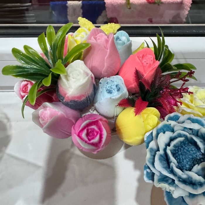 Композиции букеты цветы Мыло