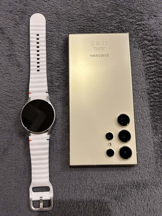 Samsung Galaxy S 24 Ultra и Galaxy Watch 7
