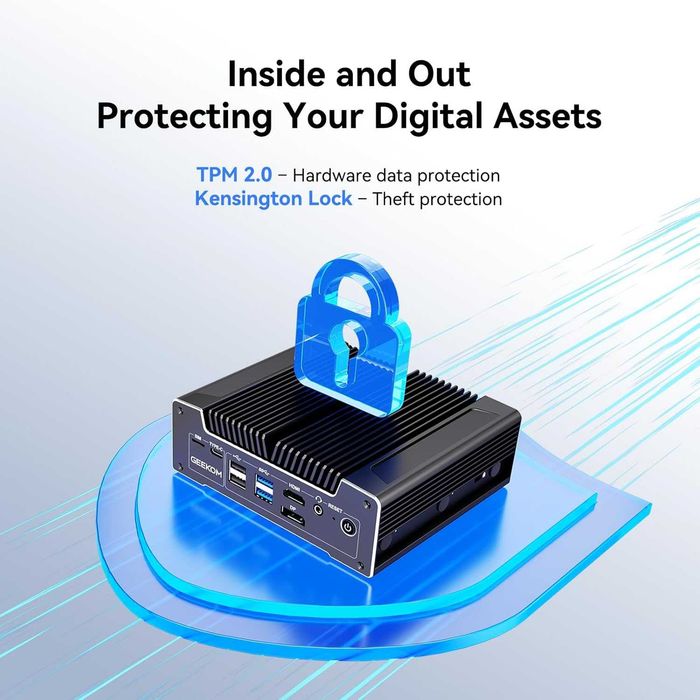 Промышленный МиниПк GEEKOM iX12 N95 8/256G VMware Proxmox VPN Firewall