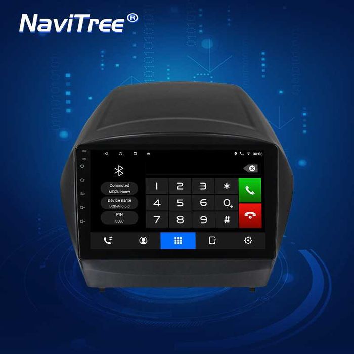 Навигация Двоен дин Мултимедия за Hyundai Tucson IX35 Android Хюндай