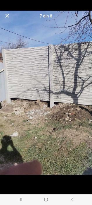 Gard din placi de beton