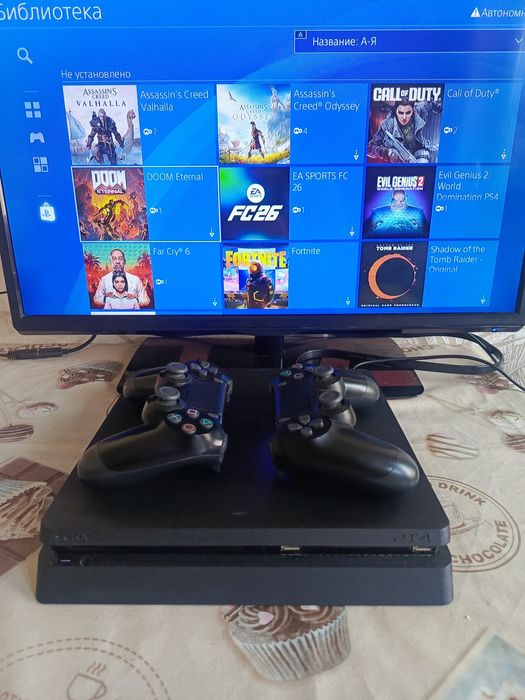 Ps4 slim 1tb 
Sony playstation 4 slim 1TB 13.40 oxirgi ofitsal v