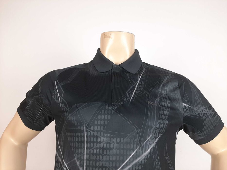 Hugo Boss Paddy Desert Active - Оригинална мъжка тениска с яка р-р M