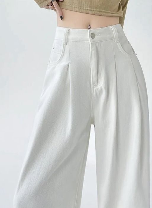 Женские белые джинсы