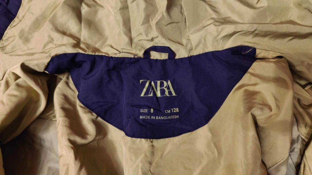 Geaca subtire Zara baieti primavara-vara marime 128 cm