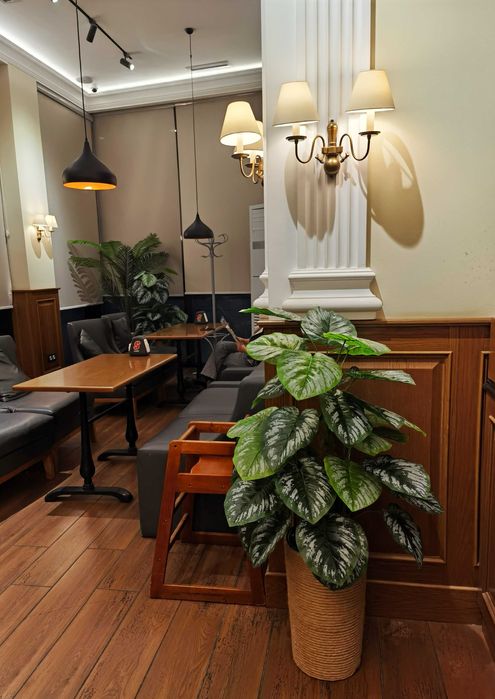 Искусственные цветы пальма калатея в горшке для дома для офиса гуллар