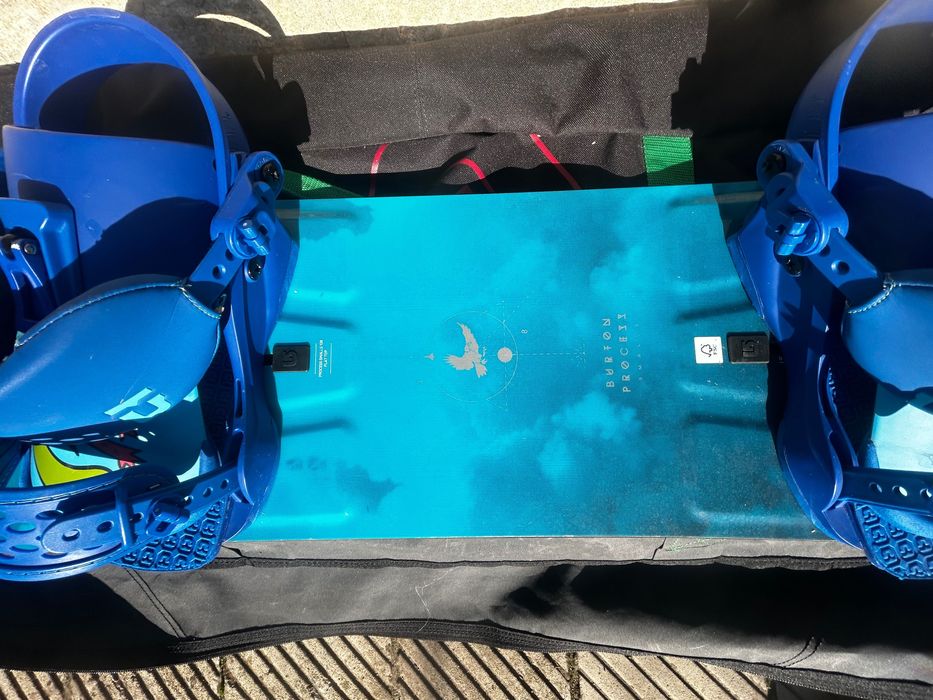 Сноуборд Burton 138cm +union+чанта за автоматит