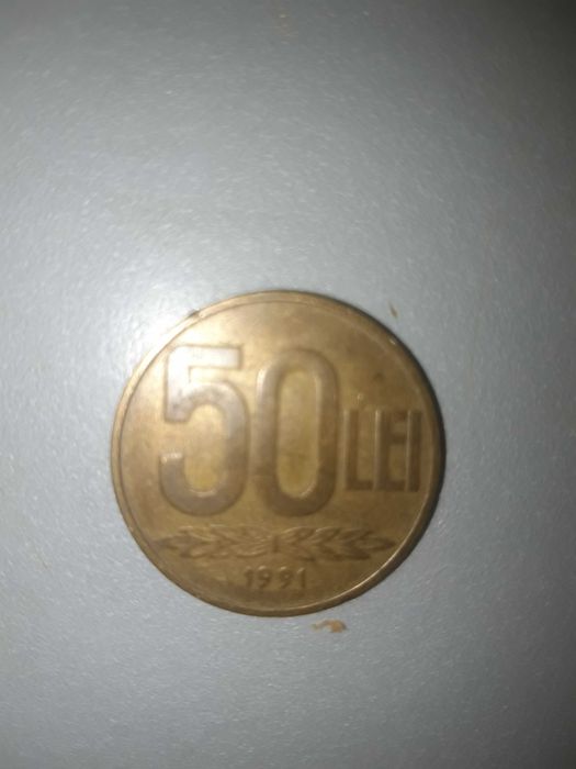 Vand moneda 50 lei din anul 1991 cu chipul lui Alexandru Ioan Cuza!