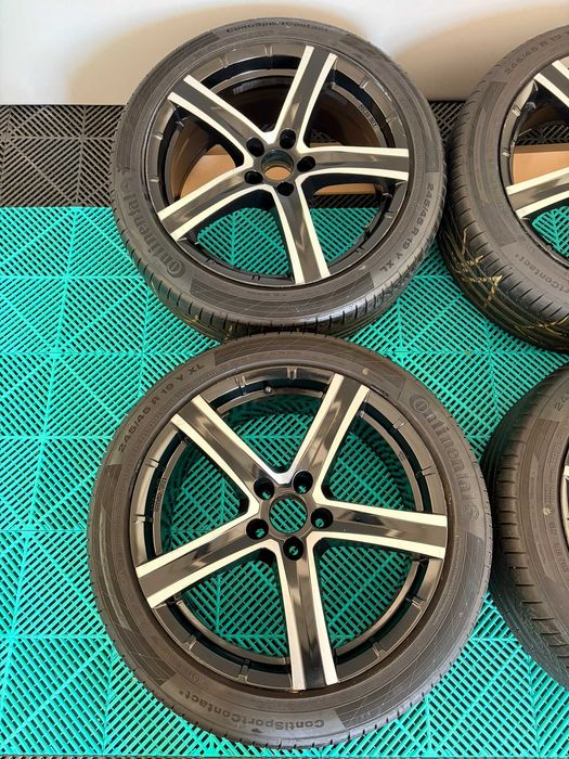 Jante cu anvelope vara 245 45 R19 Continental Sportcontact 5 dot19 7mm Bmw X3 X4 F25 F26 stare foarte buna