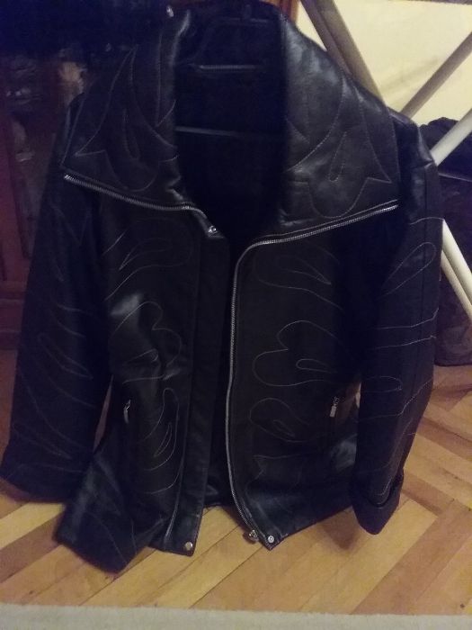 Haina de dama din piele naturala