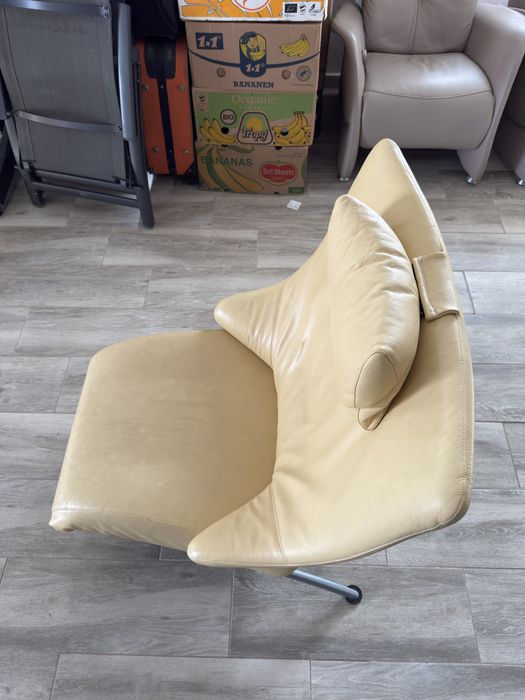Șezlong Designer Premium – Piele Naturală, Extensibil și Ajustabil