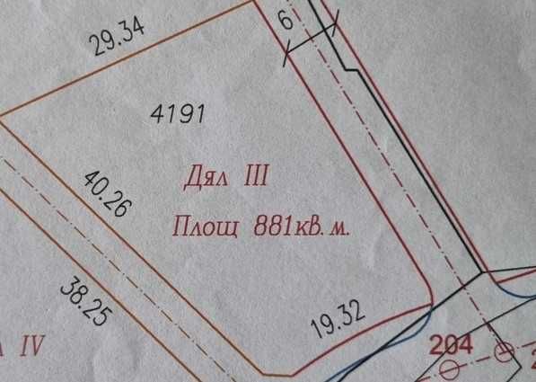 УПИ в Горна Трака с площ 881 кв.м