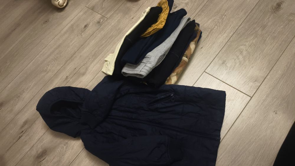 Черная  синяя джинс рубашка