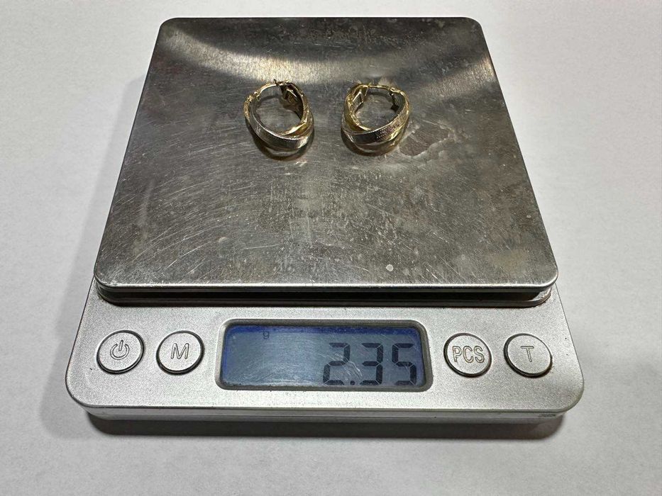 Златни дамски обеци 14к, 2,35гр