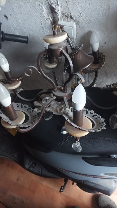 Люстра 6 ламп Узкий цоколь