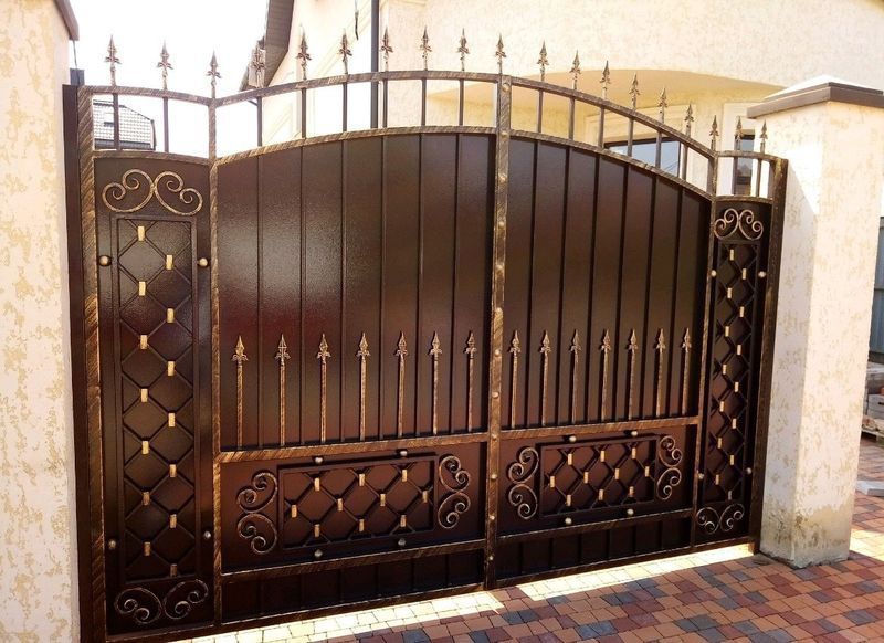 Ворота. Забор. Ковка. Профлист.
