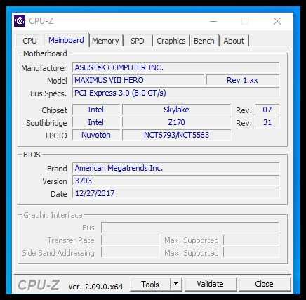 Дънна платка Asus ROG Z170+ Intel® Core i7-6700K+16gb+ssd lga 1151